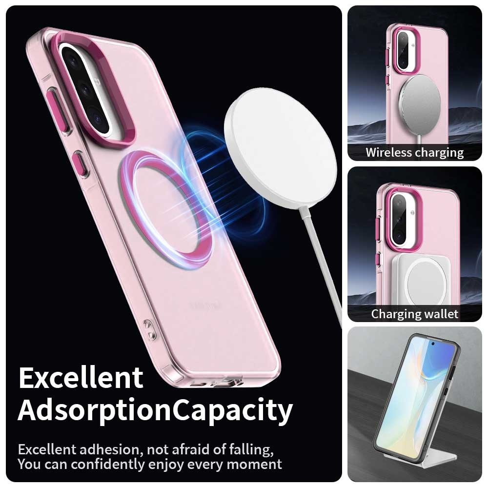 Candy zselés tok MagSafe Samsung Galaxy A36 5G/A56 5G - rózsaszínű