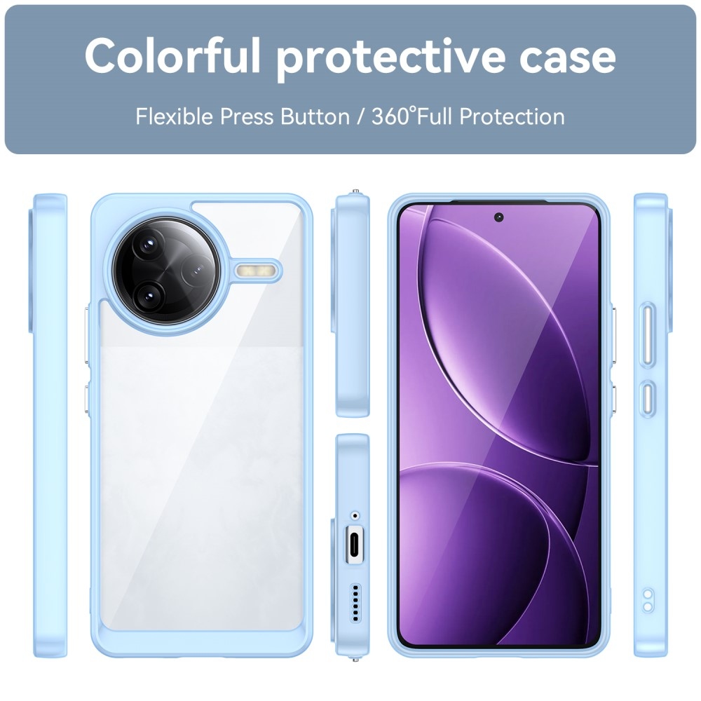 Gél tok rögzített hátlappal Xiaomi Poco F7 Ultra - kék