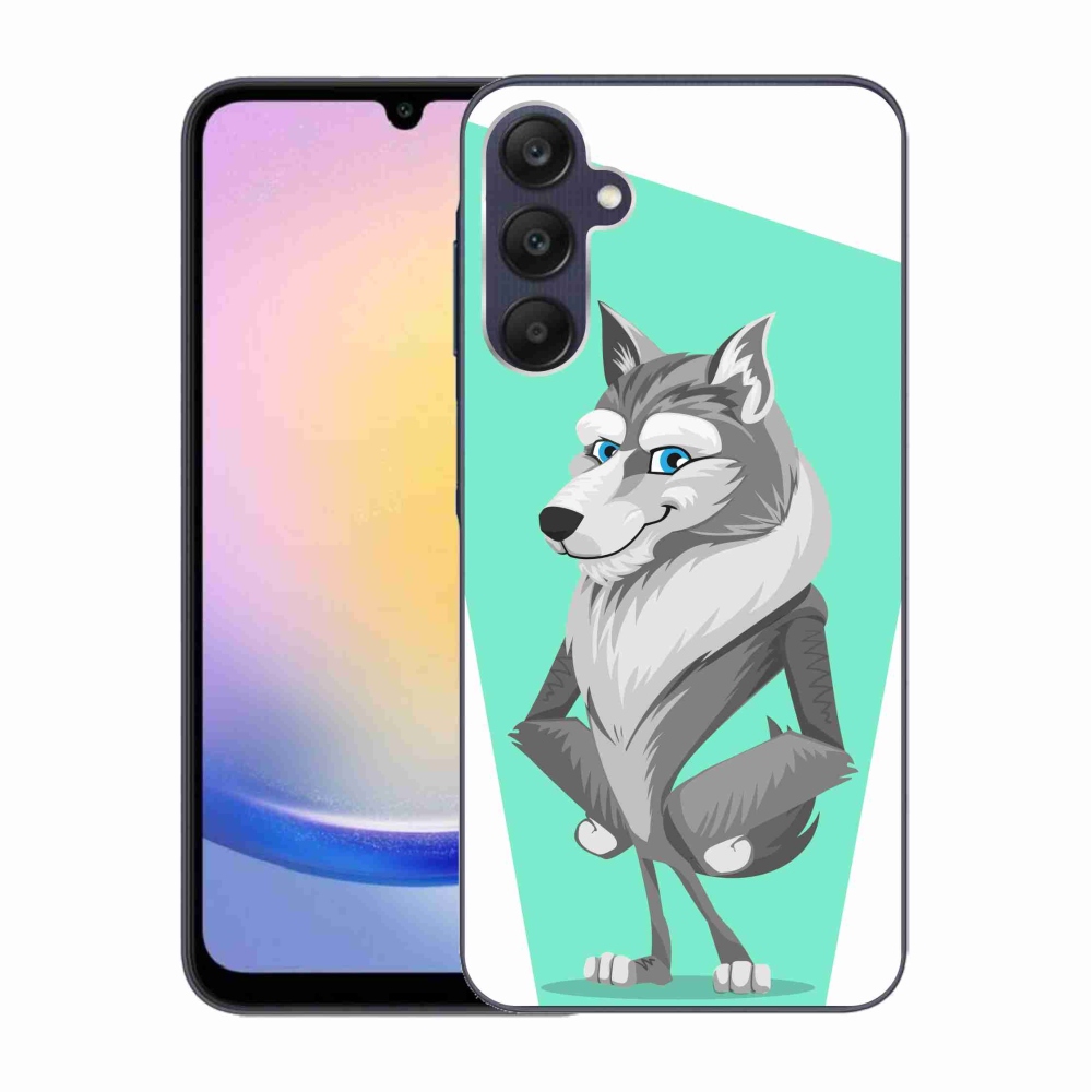 Zselés borítás mmCase Samsung Galaxy A25 5G - rajzfilm farkashoz