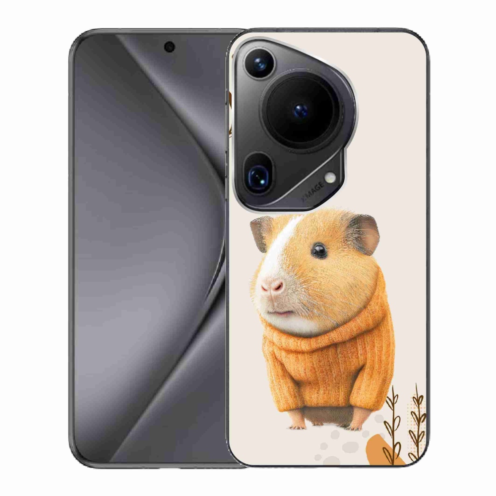 Gél borítás mmCase a Huawei Pura 70 Ultra számára - tengerimalac pulóverben