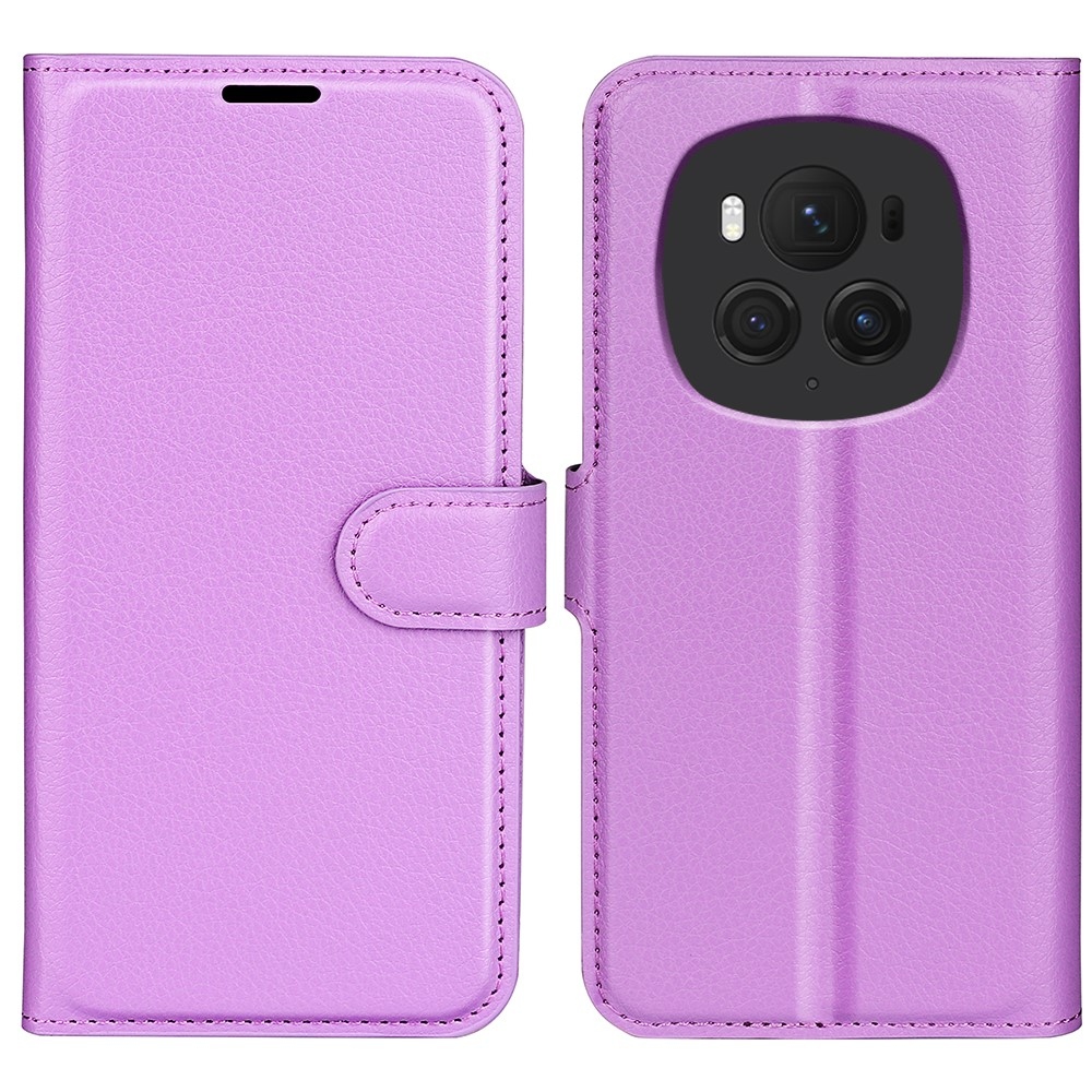 Litchi könyv tok a Honor Magic 6 Pro 5G készülékhez - lila