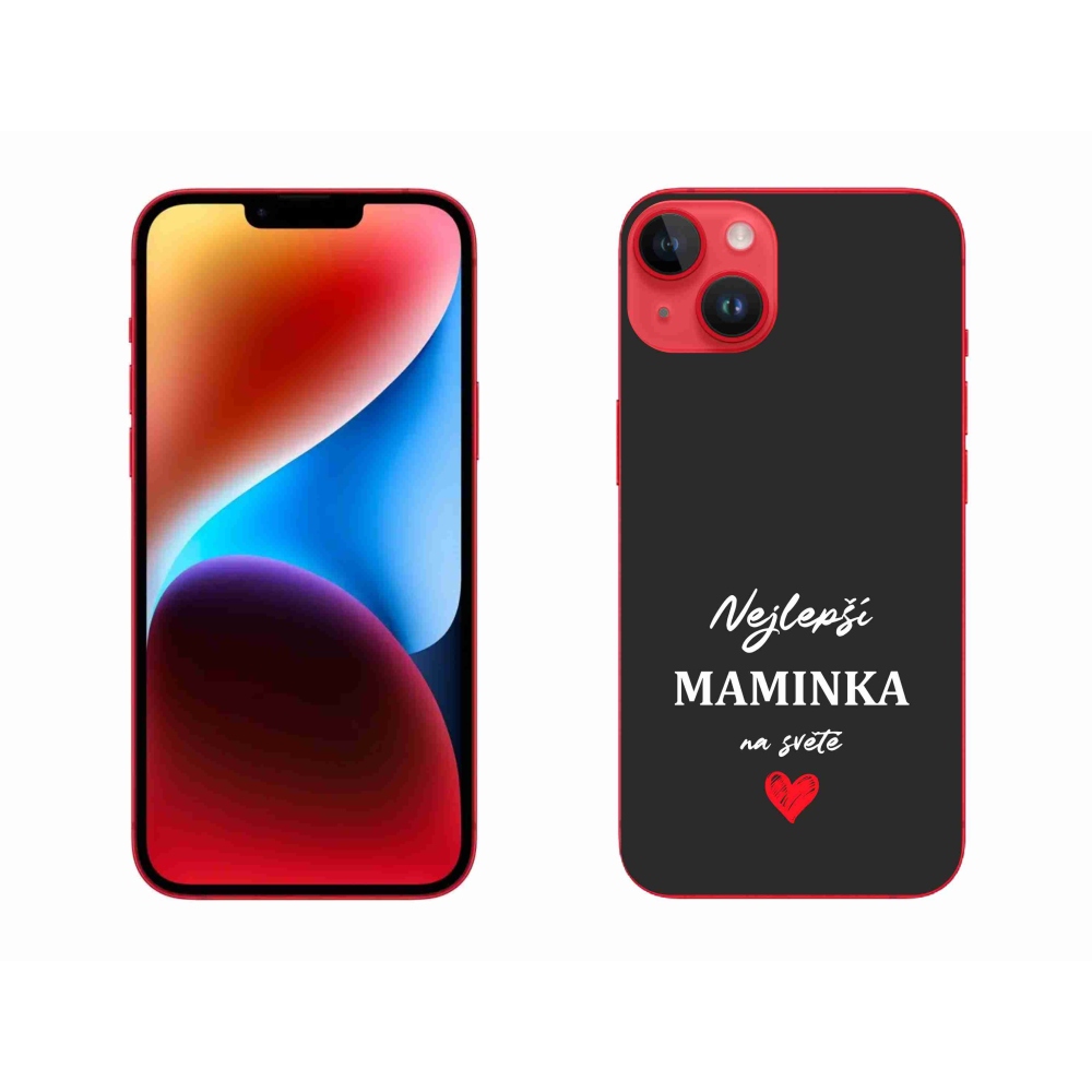 Gél borítás mmCase iPhone 14 Plus készülékhez - Best Mom 1 fekete háttér