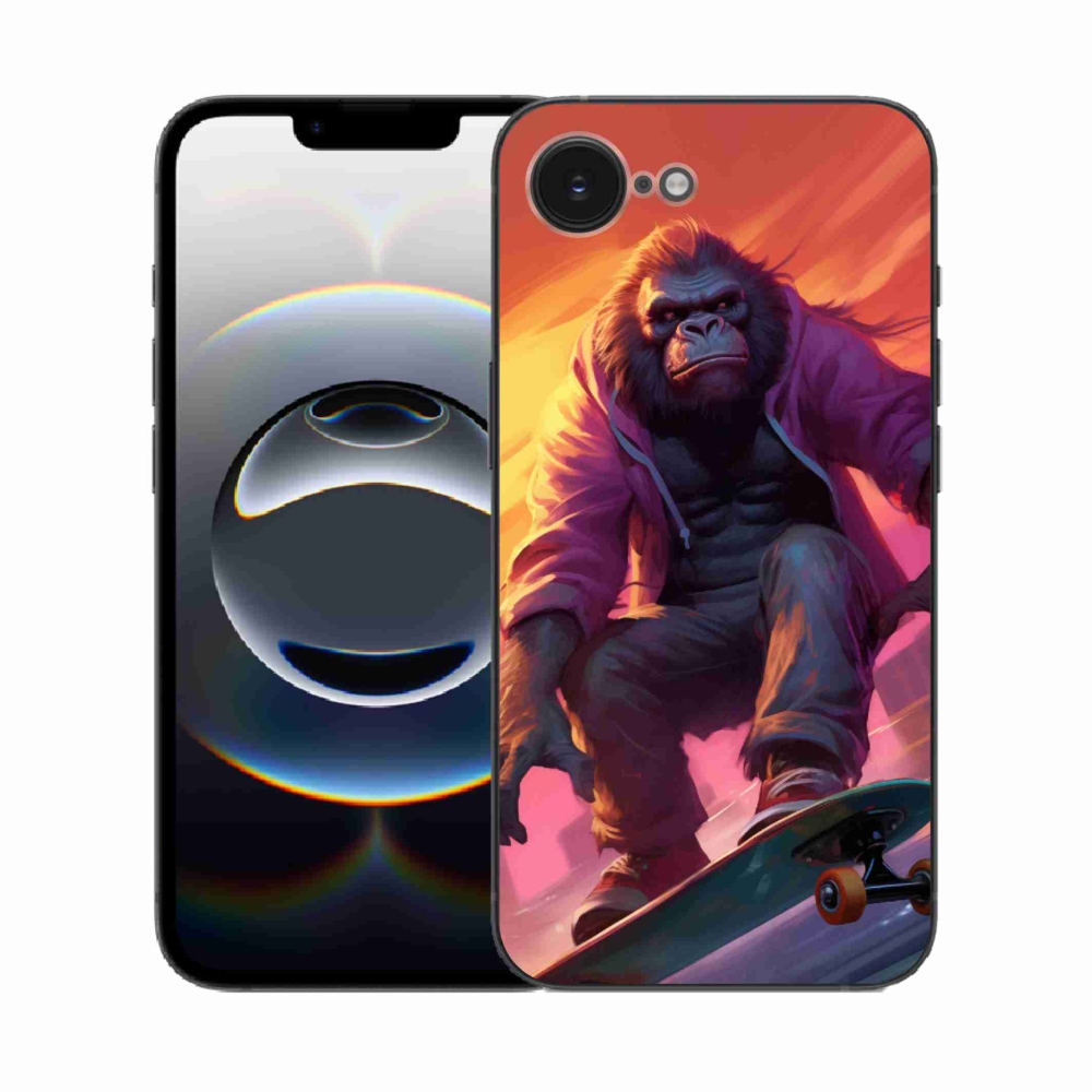 Zselés borítás mmCase iPhone 16e készülékhez - gorilla gördeszkán