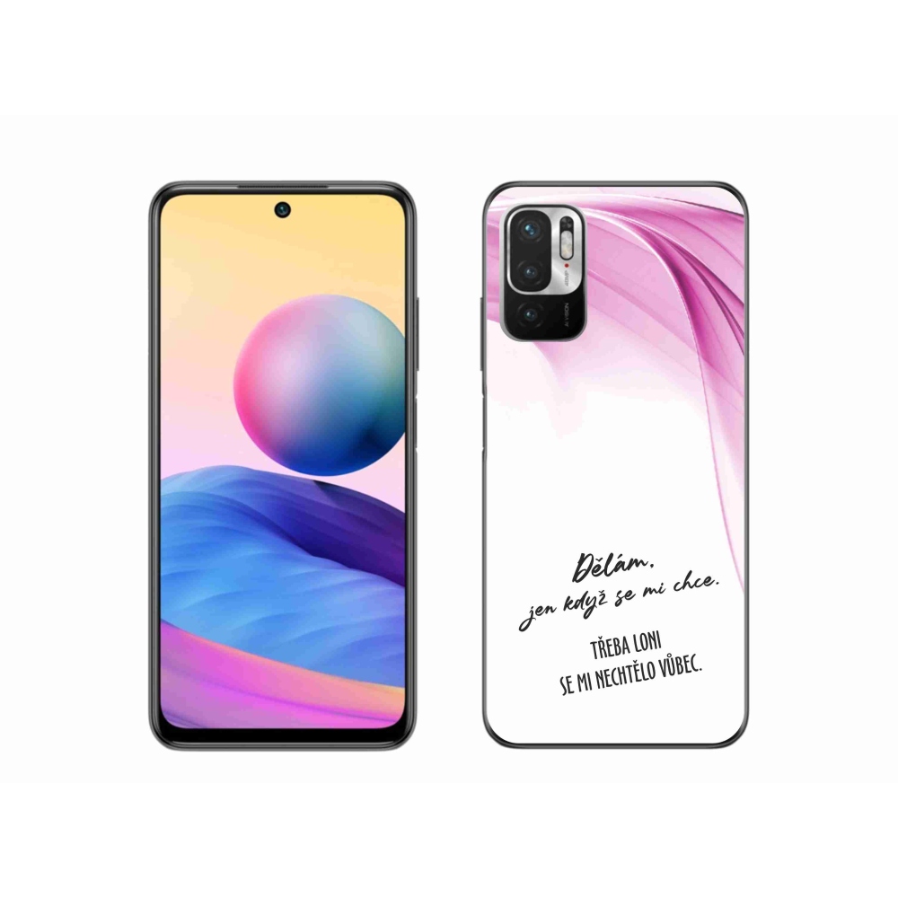 Gél borító mmCase a Xiaomi Poco M3 Pro/5G készülékhez - vicces szöveg 12 fehér háttérrel