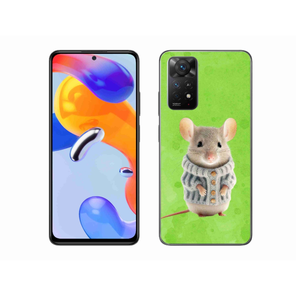 Gél borítás mmCase a Xiaomi Redmi Note 11 Pro 4G/5G-hez - egér az izzasztóban
