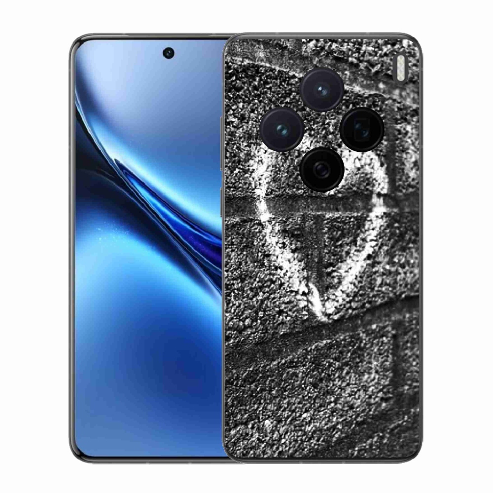 Zselés borítás mmCase a Vivo X200 5G-hez - szív a falon