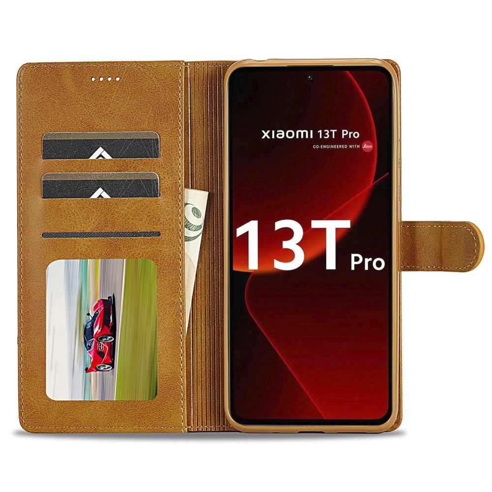 IMEEKE könyvtáska Xiaomi 13T/13T Pro - sárga