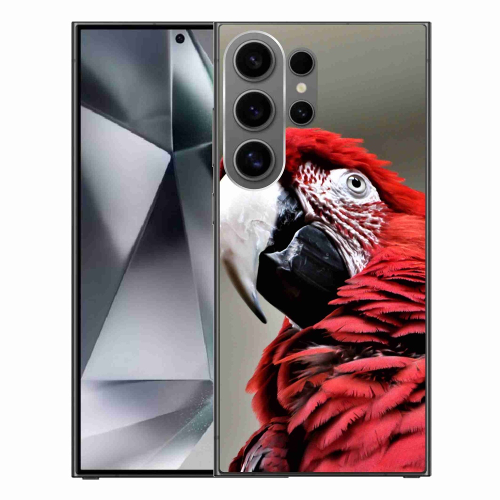 Gél tok mmCase a Samsung Galaxy S24 Ultra készülékhez - papagáj ara piros