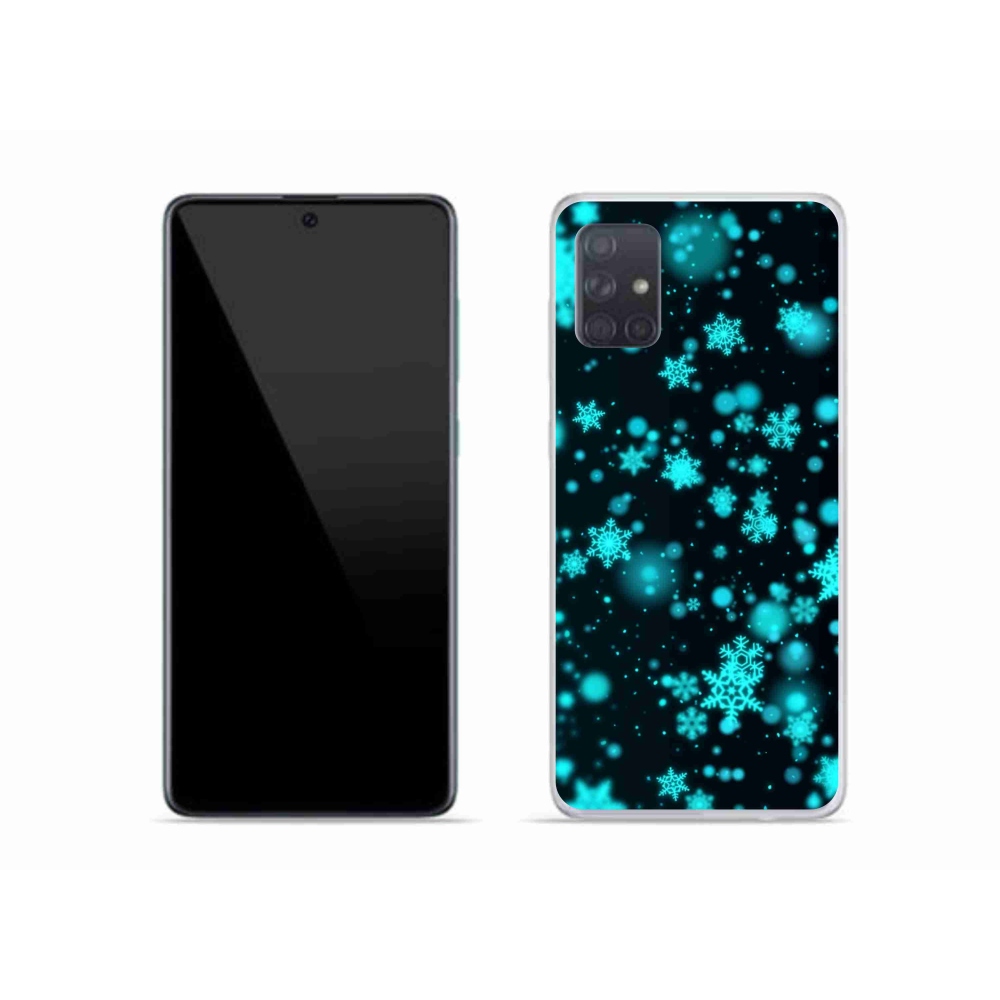 Zselés borítás mmCase Samsung Galaxy A51 - hópelyhek 1