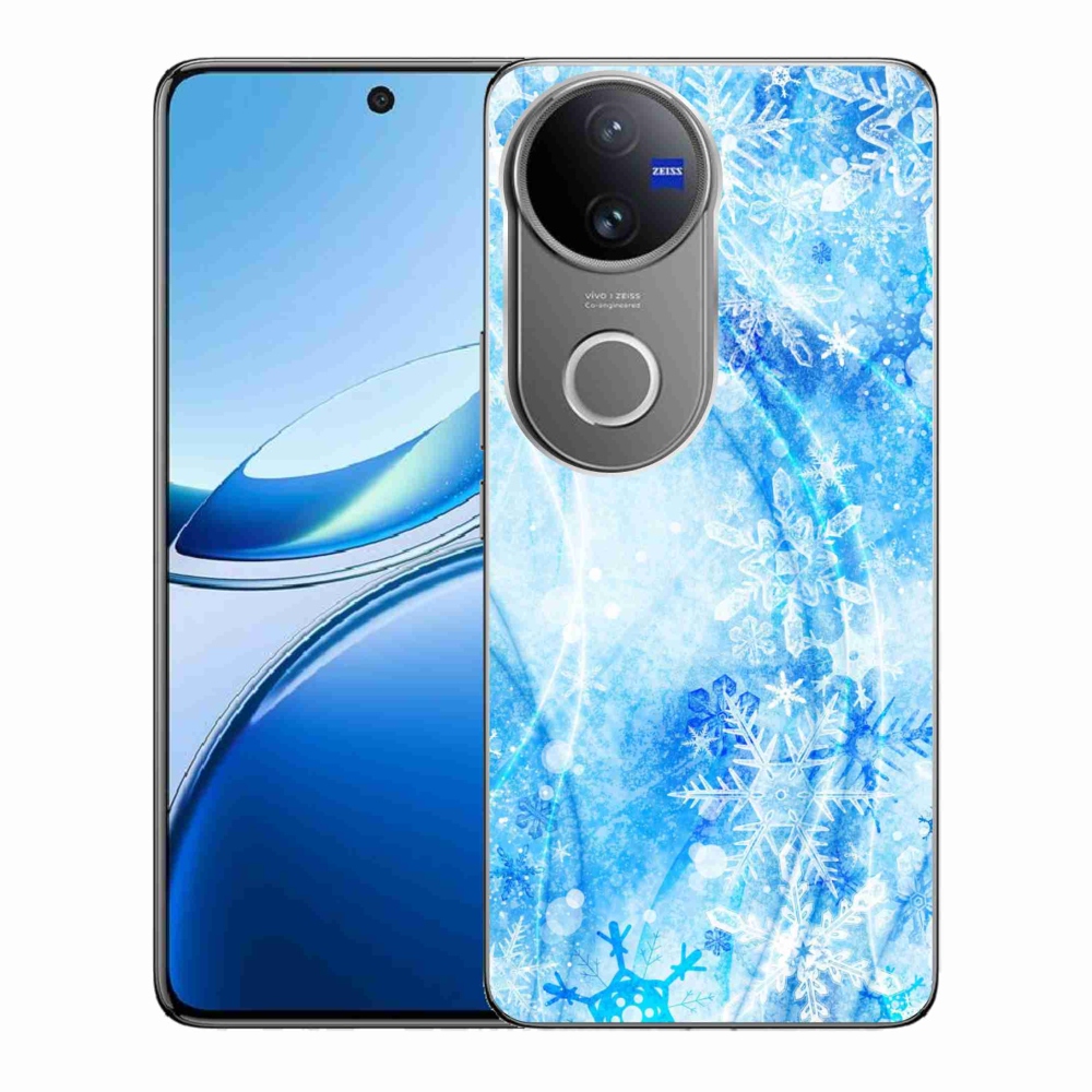 Gél védőburkolat mmCase a Vivo V50 5G készülékhez - hópelyhek