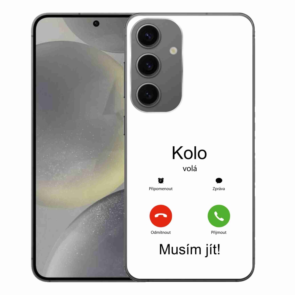 Gél borító mmCase Samsung Galaxy S24+ - a kerék hívja fehér háttérrel