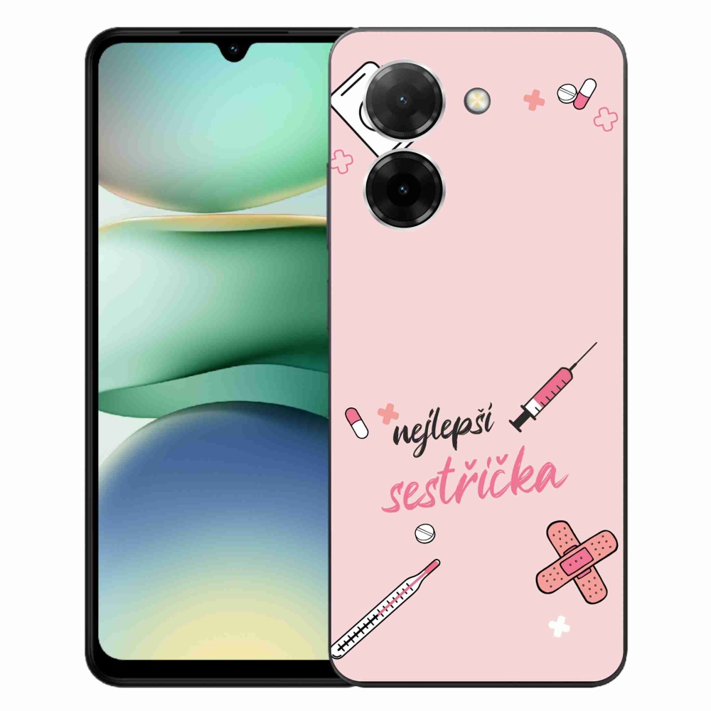 Gél borító mmCase a Xiaomi Redmi A5 (171.7x77.8x8.3mm) - legjobb kishúg rózsaszín háttérrel