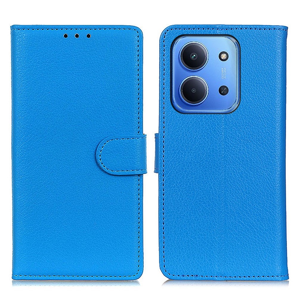 Litchie könyv tok Xiaomi Redmi 15C 4G/5G (173mm) - kék