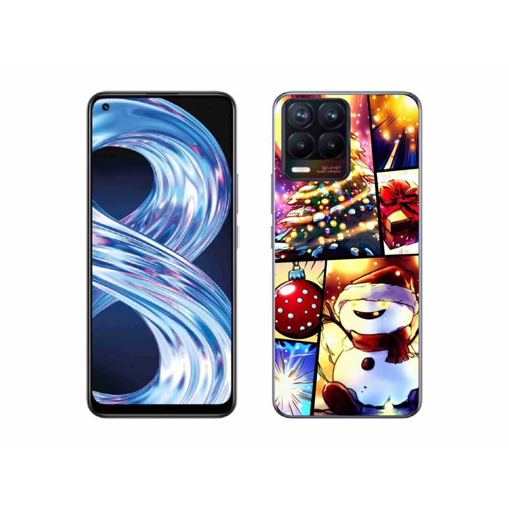 Gél borító mmCase a Realme 8 Pro készülékhez - Karácsonyi motívumok 1