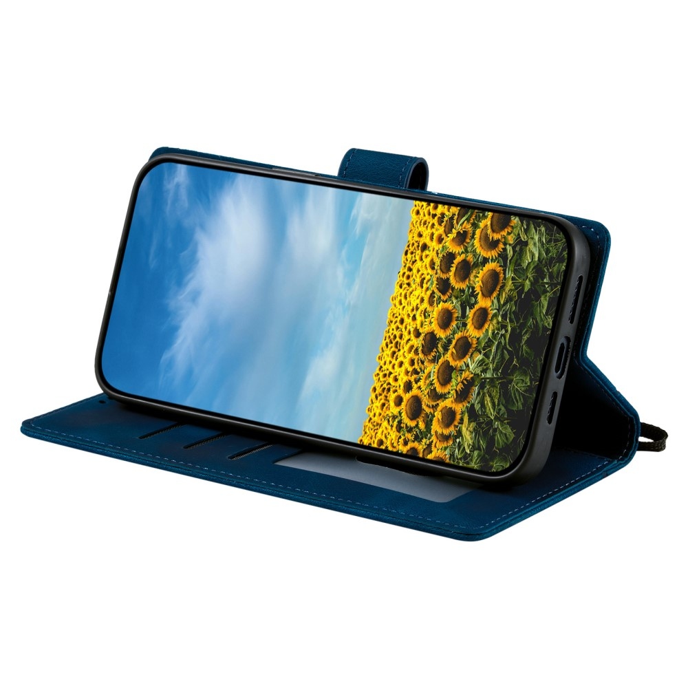 Mandalák könyv tok Xiaomi Redmi Note 14-hez - kék