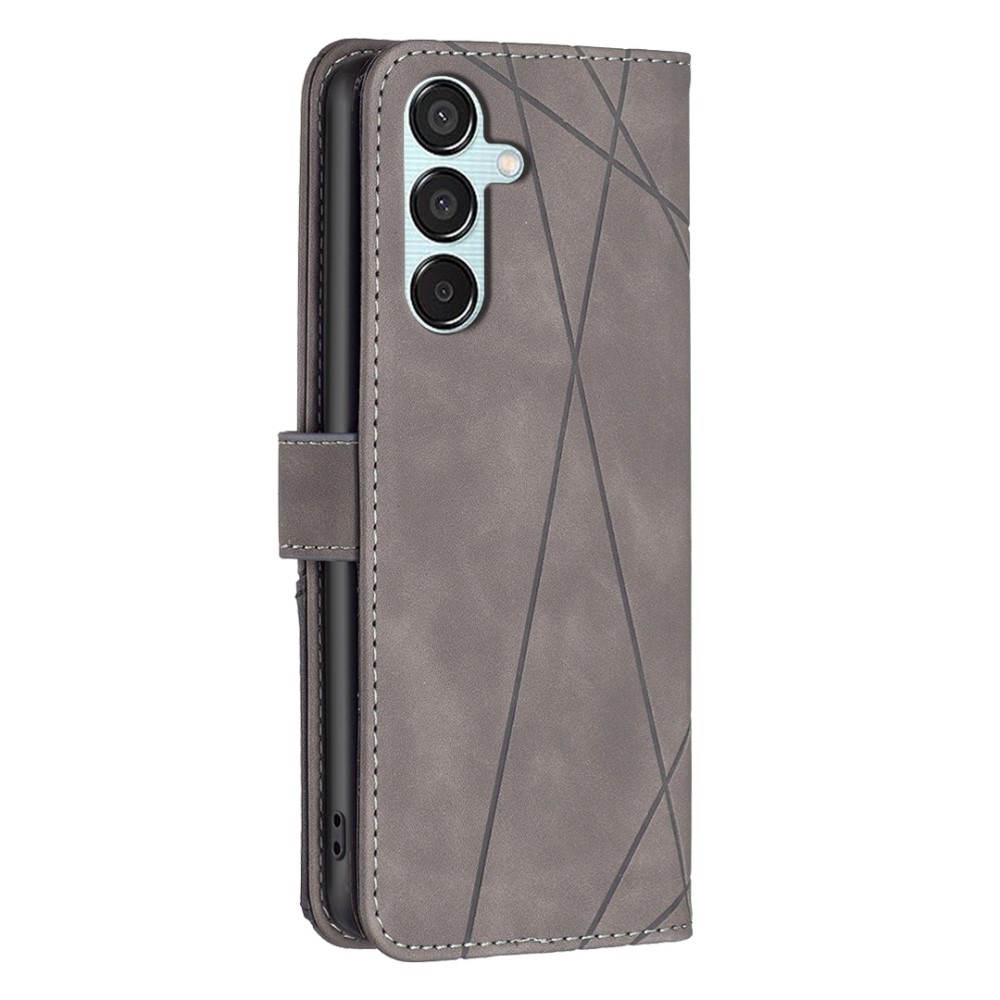 BINFEN könyvtáska Samsung Galaxy M15 5G - szürke