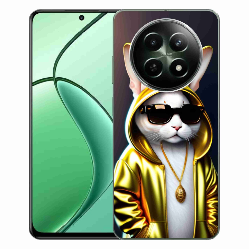 Zselés borítás mmCase a Realme 12 5G/12x 5G - cat boss számára