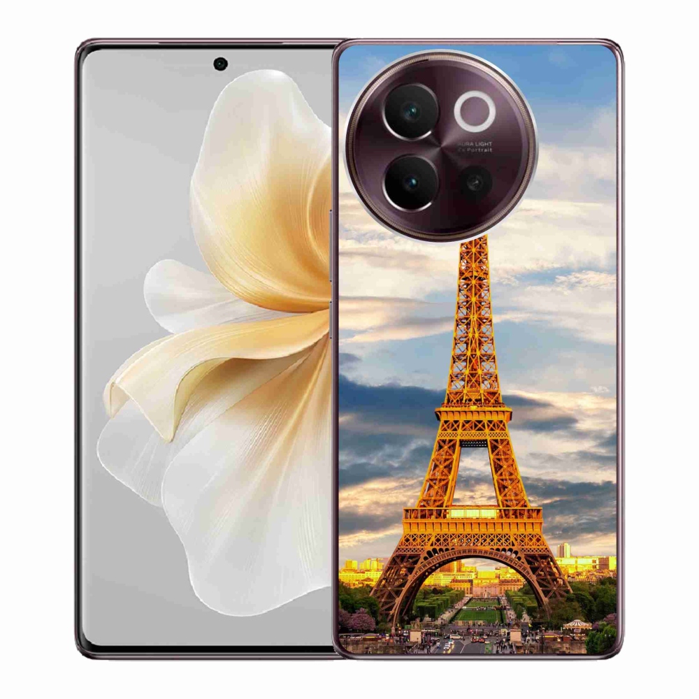 Gélburkolat mmCase a Vivo V40 Lite 5G-n - eiffel-torony 3