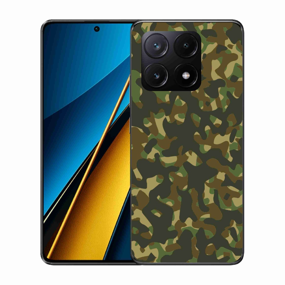 Gél borítás mmCase a Xiaomi Poco X6 Pro 5G számára - álcázó mintázat 1