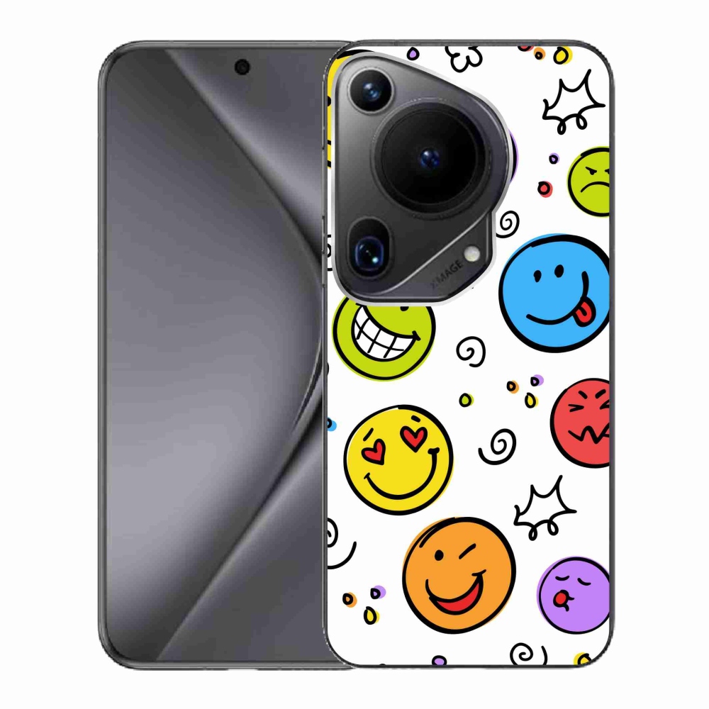 Gél borító mmCase a Huawei Pura 70 Ultra készülékhez - smiley-k