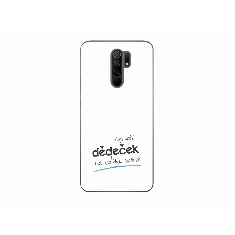 Gél borító mmCase a Xiaomi Redmi 9 - a legjobb nagypapa 3 fehér háttérrel