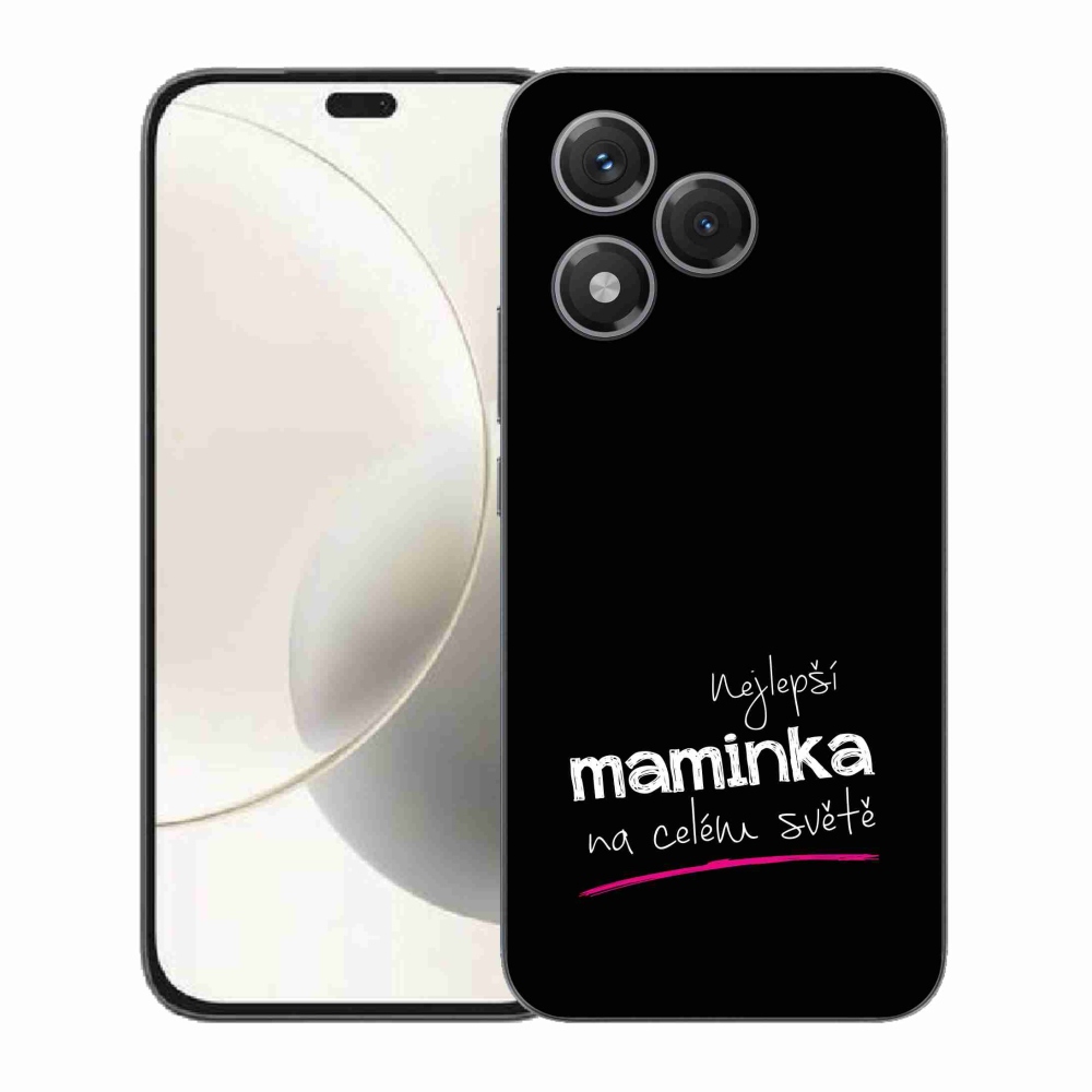 Gél borító mmCase a Honor 400 Lite-hoz - legjobb anya 4 fekete háttérrel
