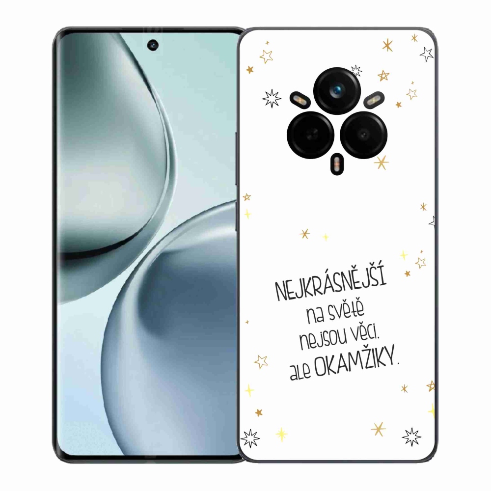 Gél borítás mmCase a Realme 14 Pro 5G-n - Idézet 4 fehér háttér