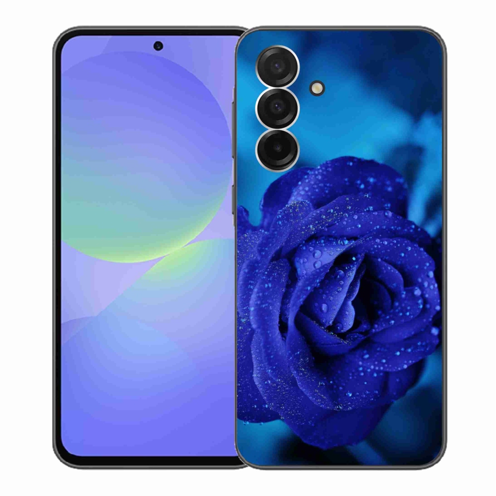 Gél védőhuzat mmCase Samsung Galaxy A36 5G - kék rózsa