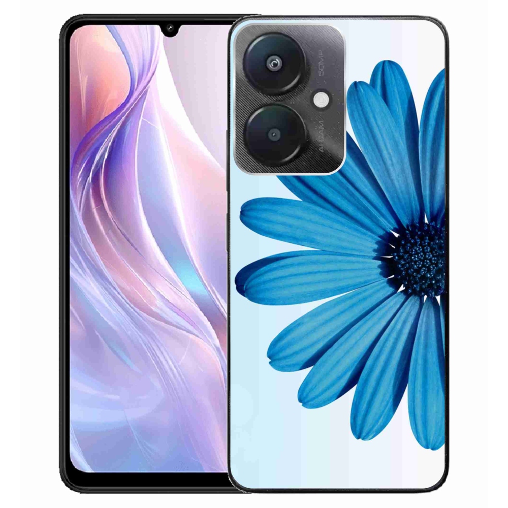 Gél tok mmCase a Xiaomi Redmi 13C 5G számára - kék százszorszép