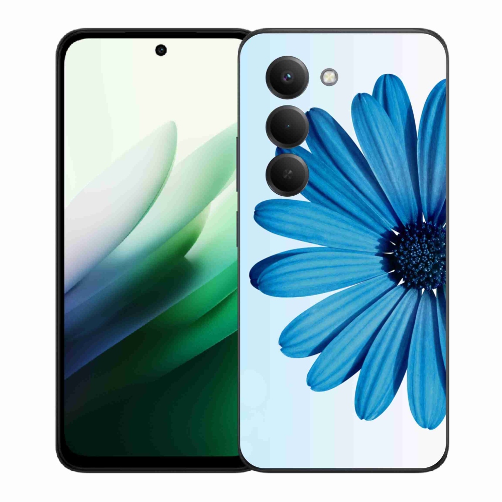 Gél borítás mmCase a Xiaomi Redmi 15 5G-hez - kék margaréta
