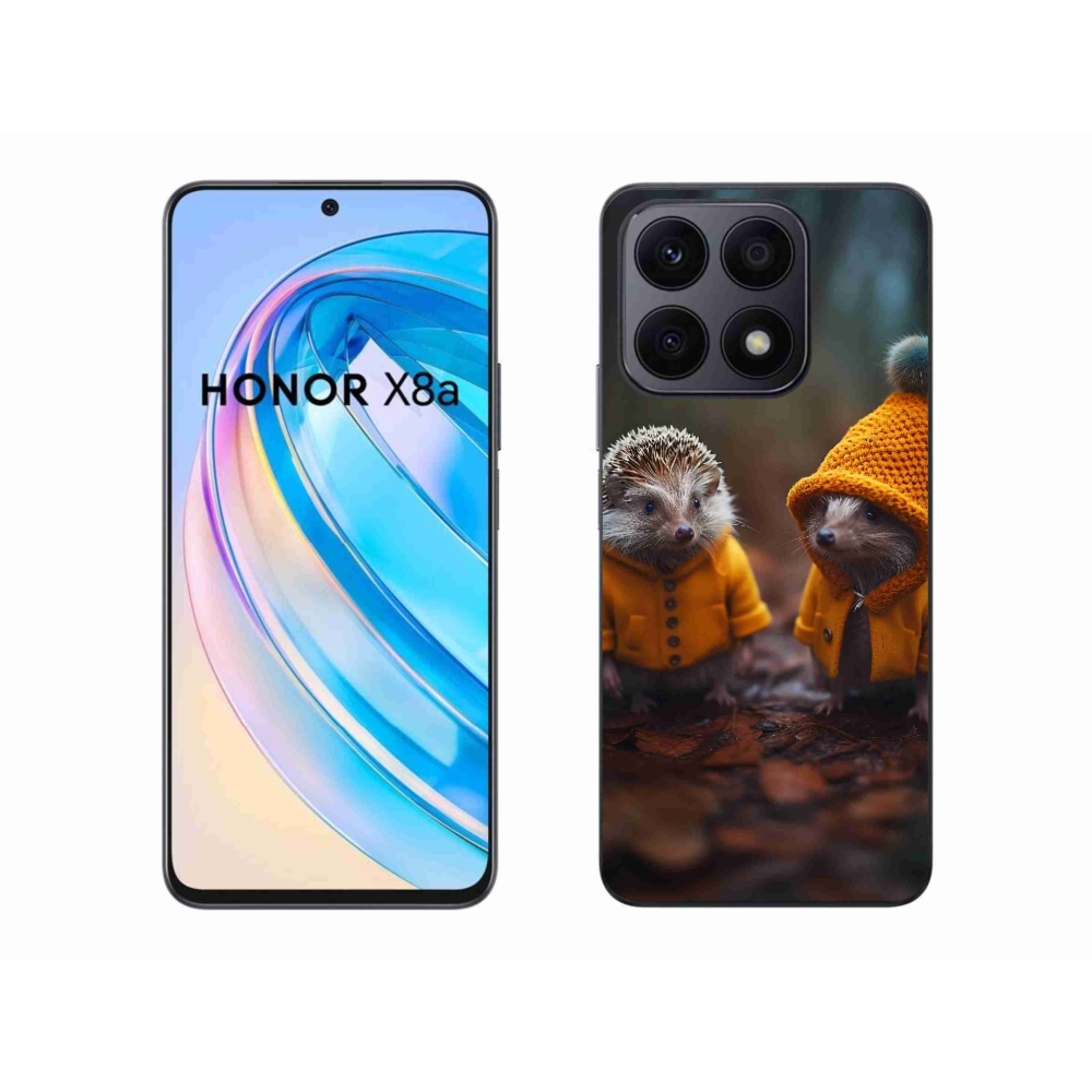 Zselés borítás mmCase a Honor X8a készülékhez - sündisznók