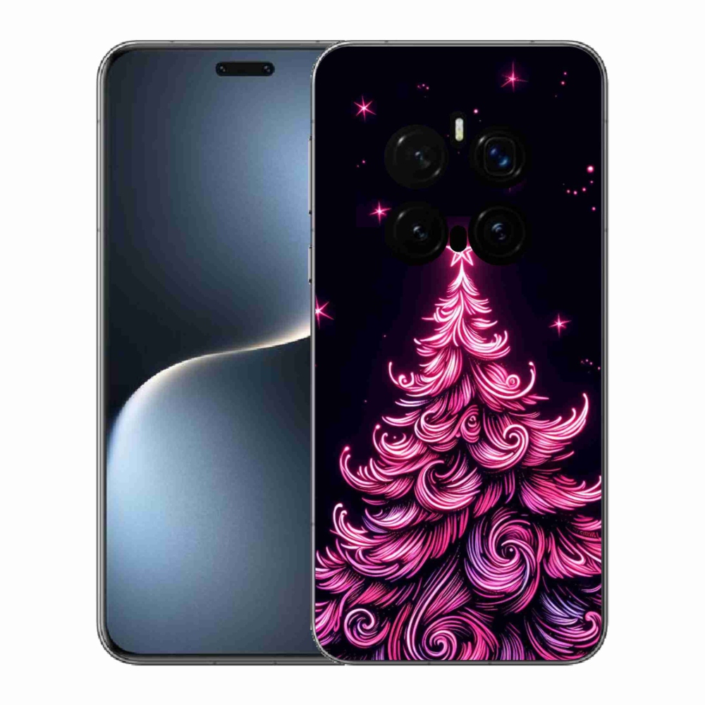 Gél borítás mmCase a Honor Magic 7 Pro 5G készülékhez - neon karácsonyfa 2