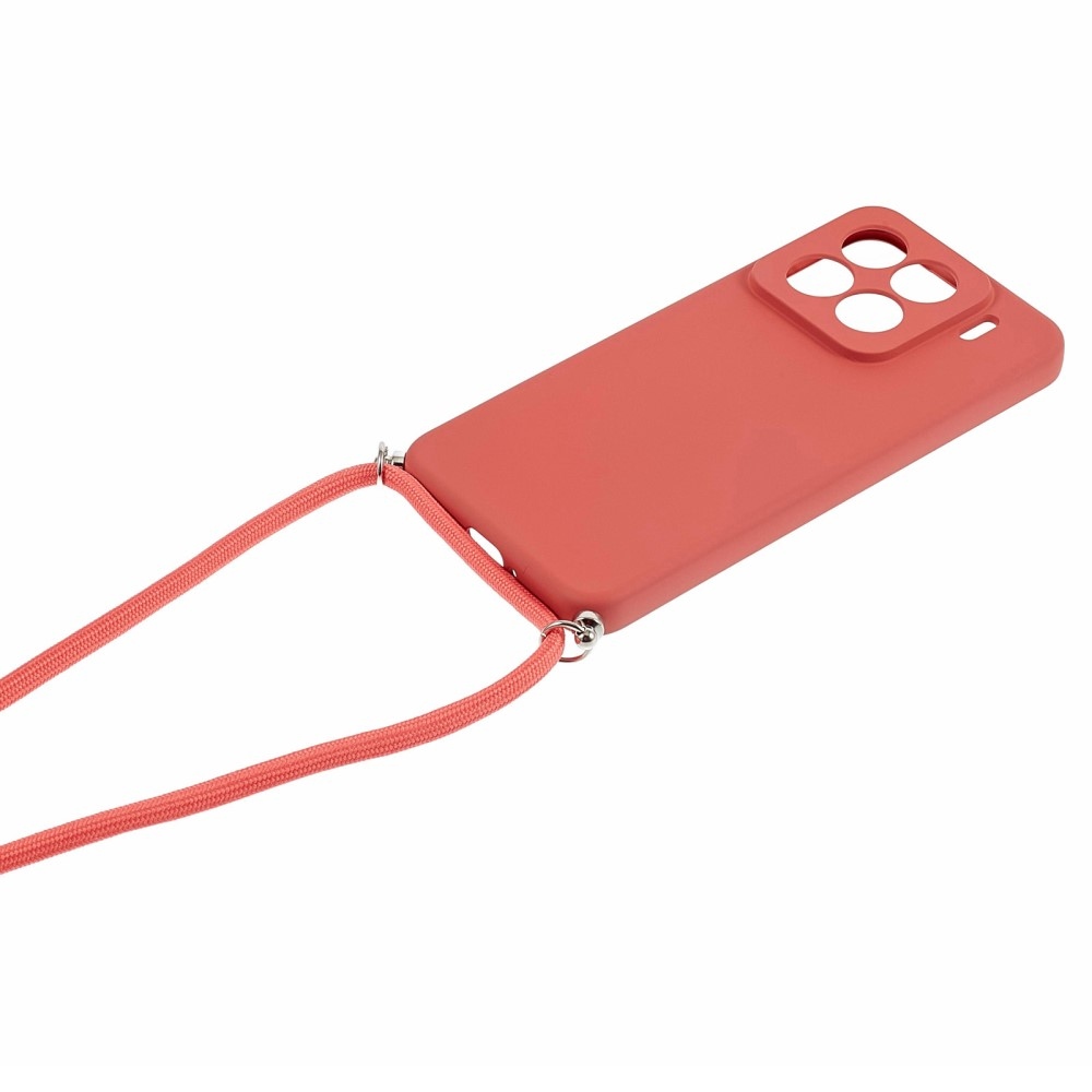 Bélelt zselés tok zsinórral Xiaomi 15 Pro-hoz - bordó színű