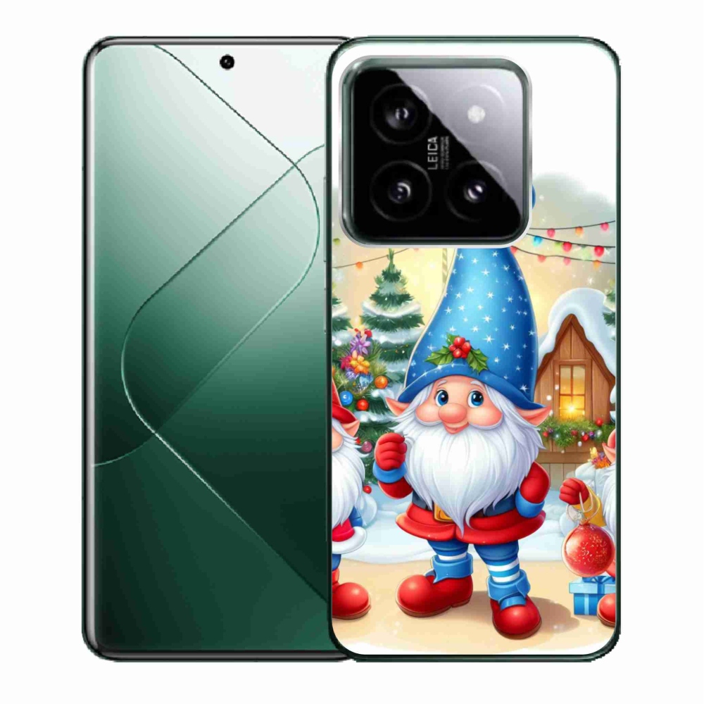Gél borítás mmCase a Xiaomi 14 - karácsonyi manókhoz