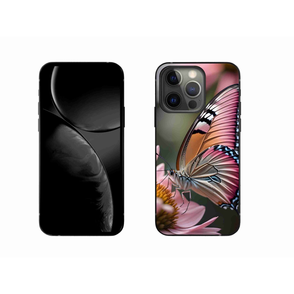 Zselés borítás mmCase iPhone 13 Pro készülékhez - színes pillangó