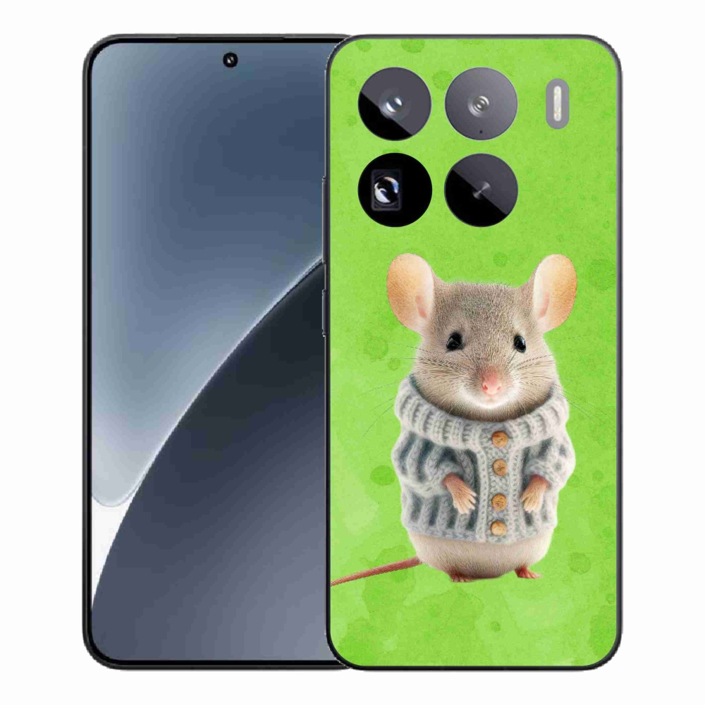 Gél borítás mmCase a Xiaomi 15 Pro-hoz - egér pulóverben