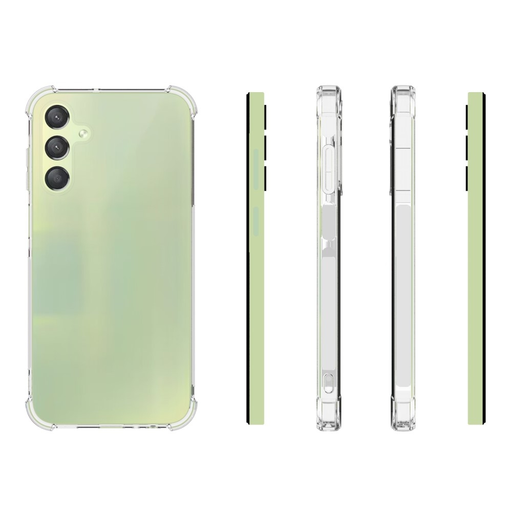 Átlátszó zselés tok megerősített sarkokkal Samsung Galaxy A15 4G/5G készülékhez - átlátszó