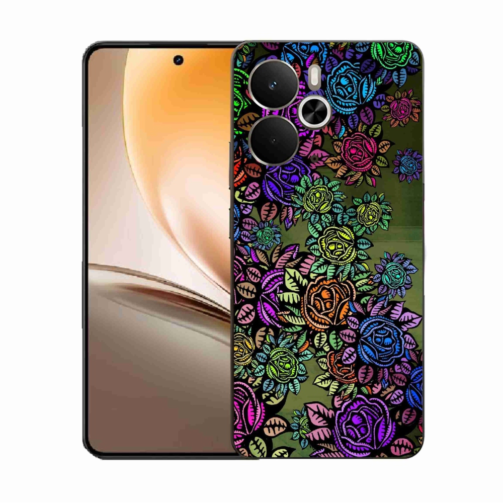 Gél borító mmCase a Realme 14 5G készülékhez - virágok 6