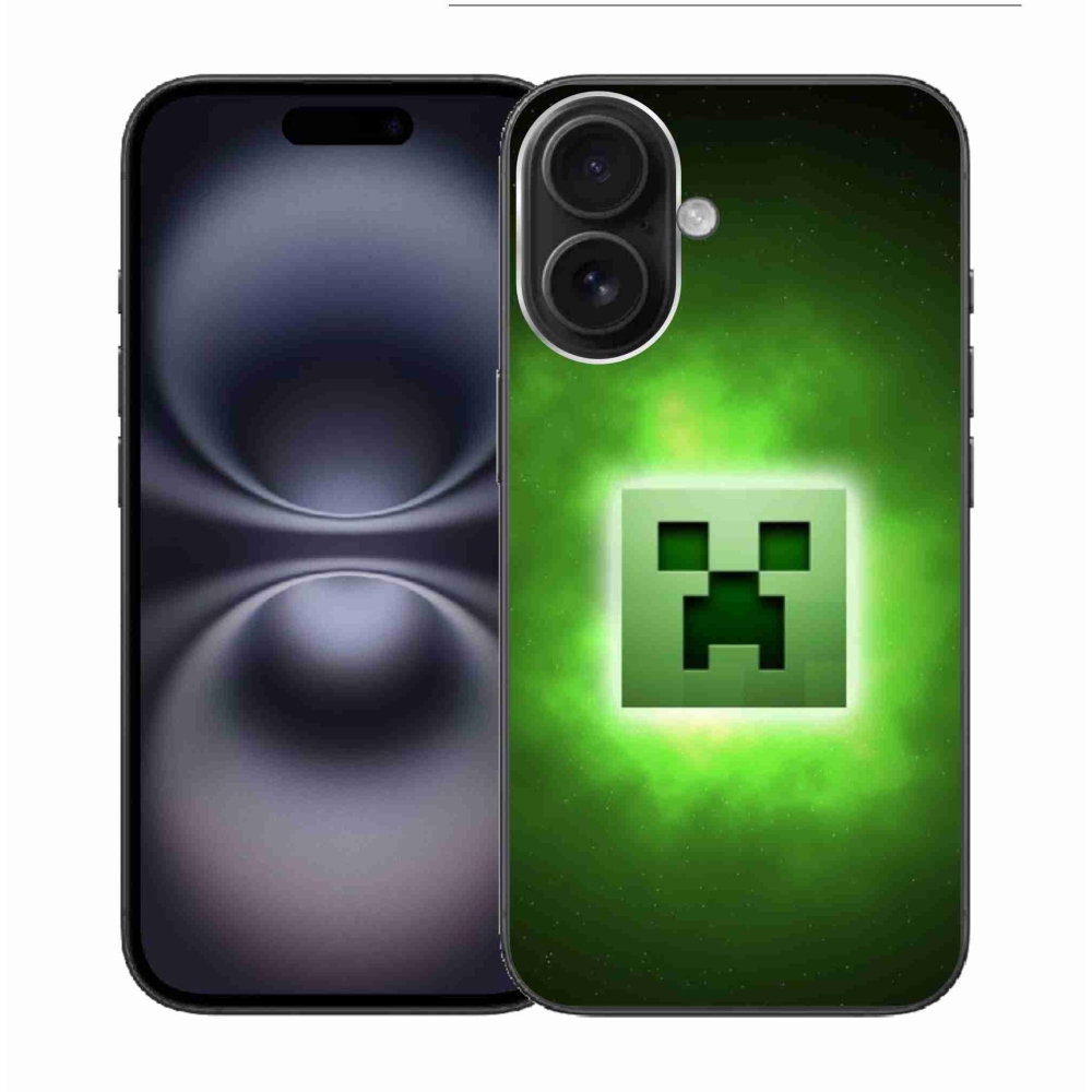 Gél borítás mmCase iPhone 16 készülékhez - minecraft