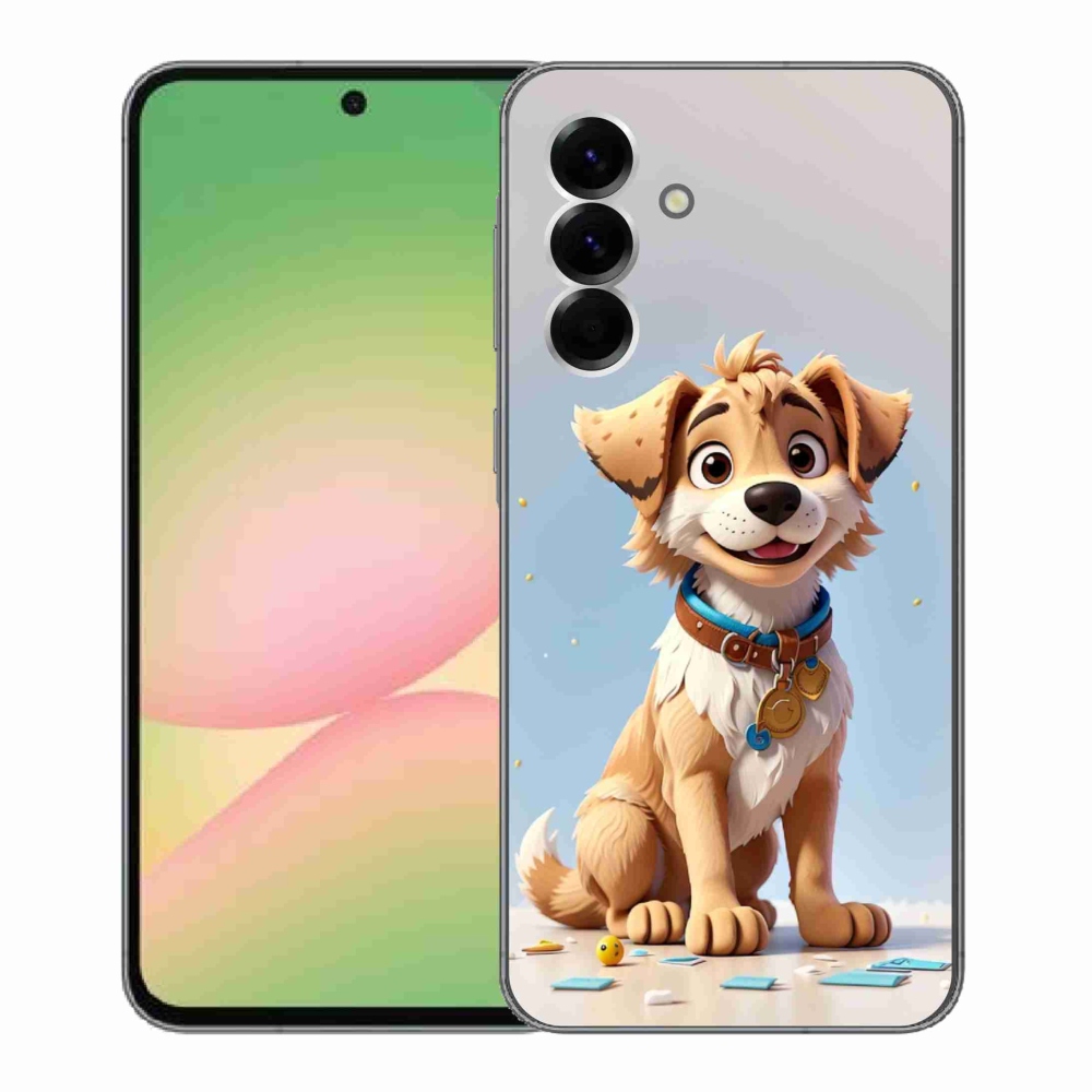Zselés borítás mmCase Samsung Galaxy A56 5G - rajzfilm kiskutya számára