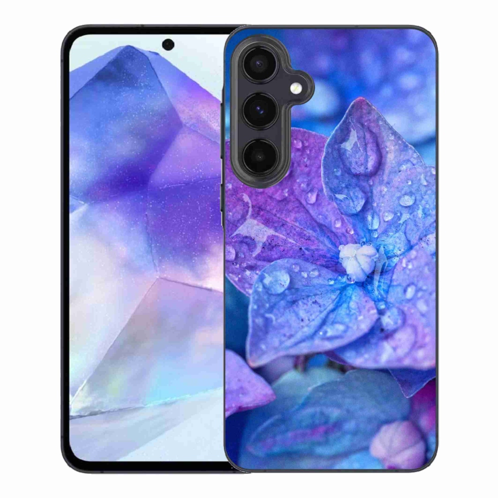 Gél védőhuzat mmCase Samsung Galaxy A55 5G - lila virág
