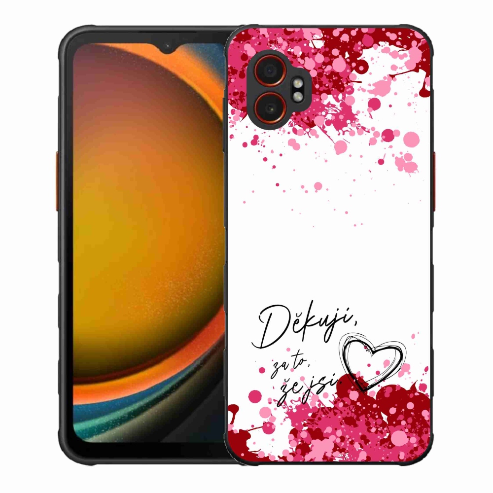Gél borítás mmCase Samsung Galaxy Xcover 7 Pro - text in love 2 fehér háttér