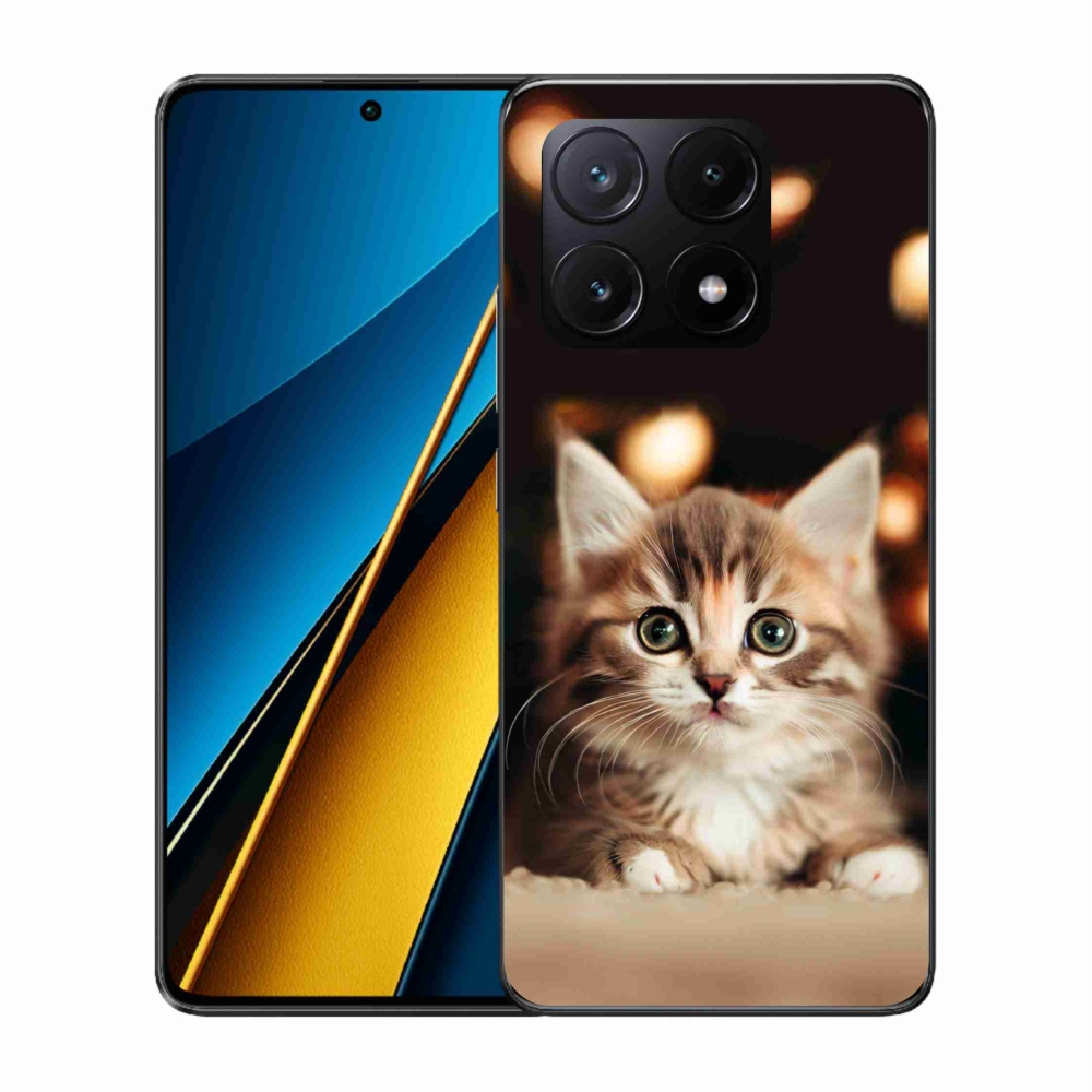 Gél borítás mmCase a Xiaomi Poco X6 Pro 5G számára - aranyos cica 2