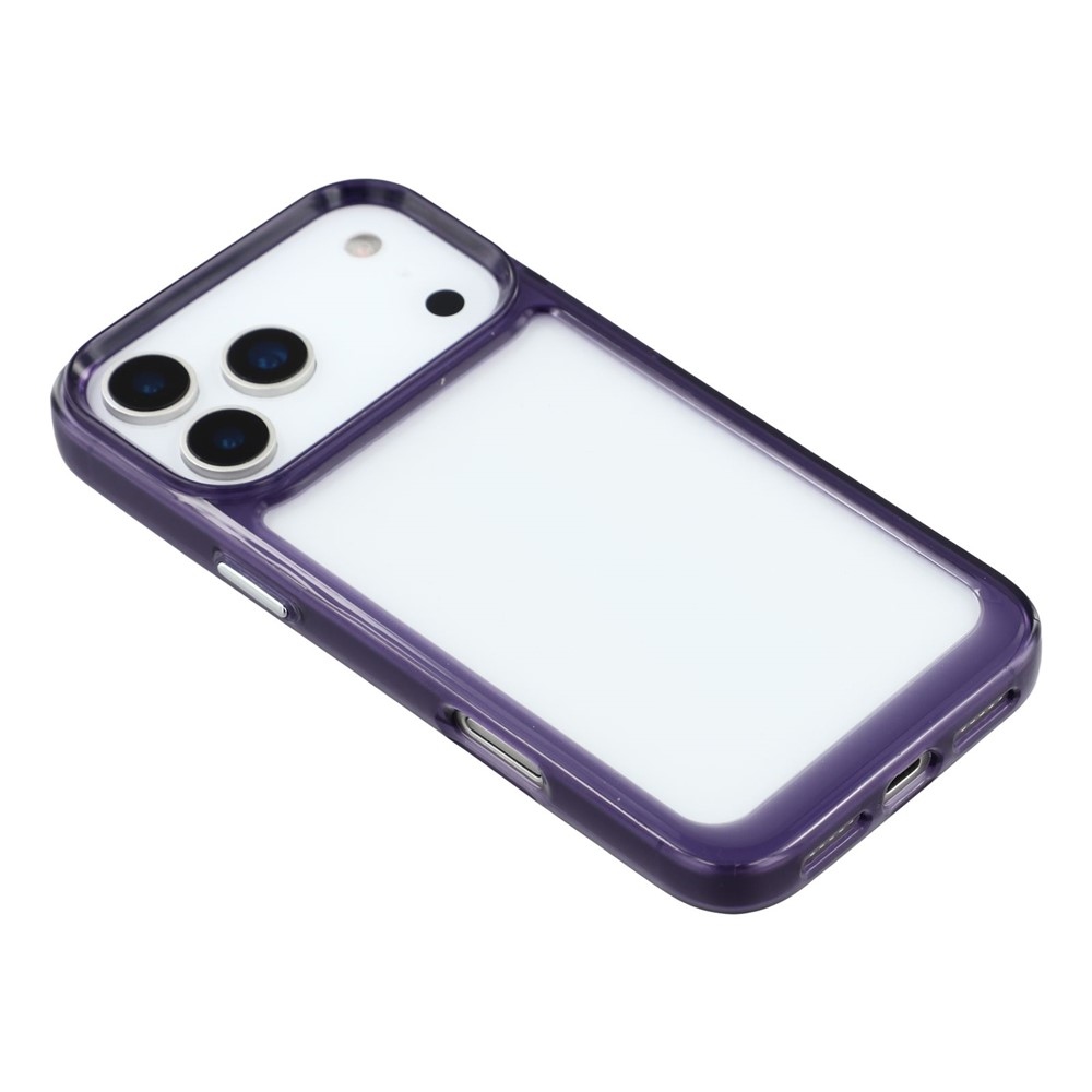 Gél tok fix hátlappal iPhone 17 Pro Max készülékhez - lila