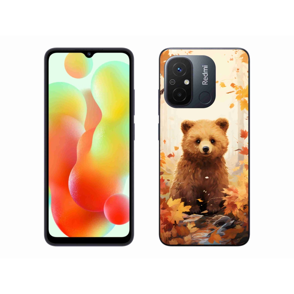 Gél borítás mmCase a Xiaomi Redmi 12C-hez - medve az erdőben