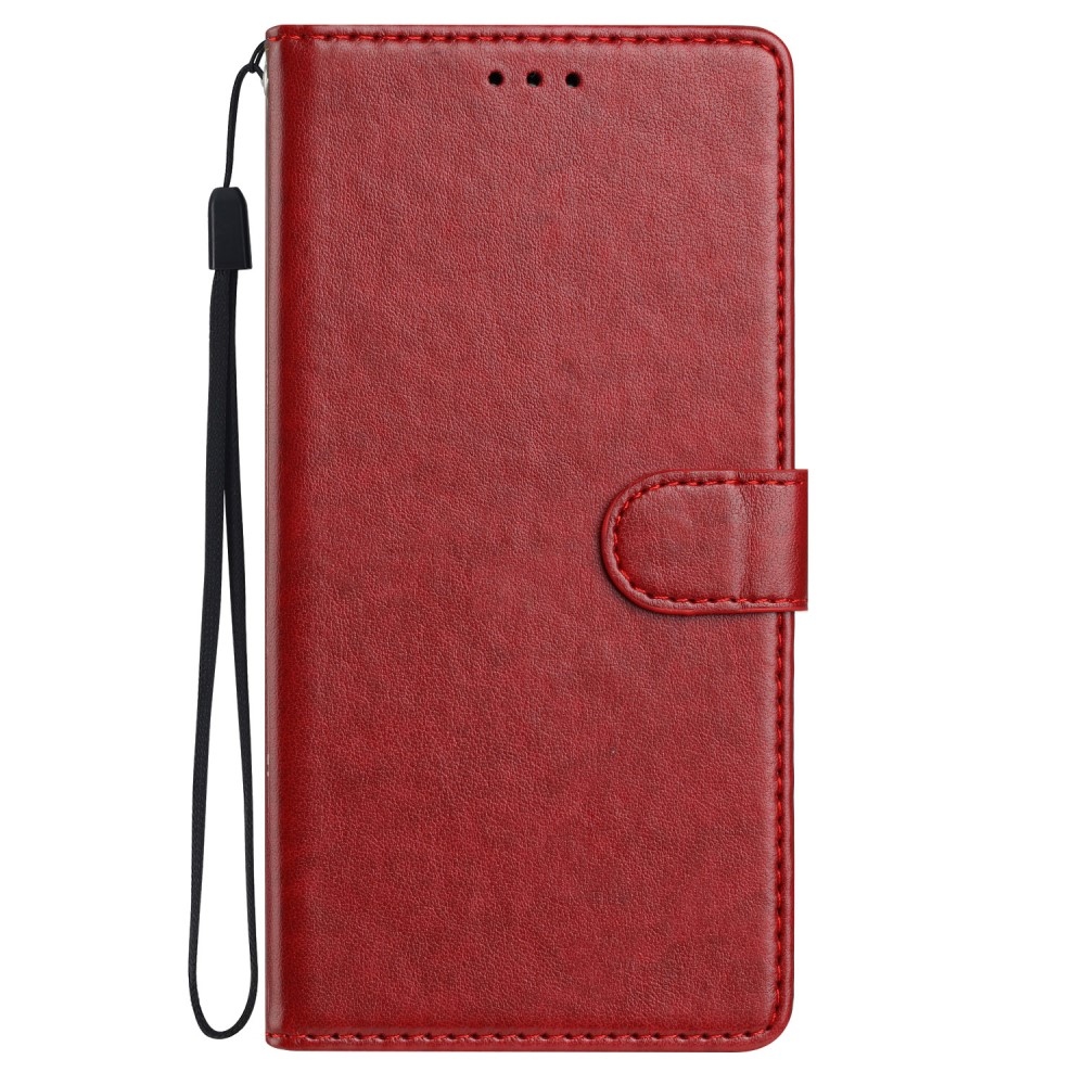 Vérrögök könyv tok a Xiaomi Redmi Note 14 5G-hez - piros