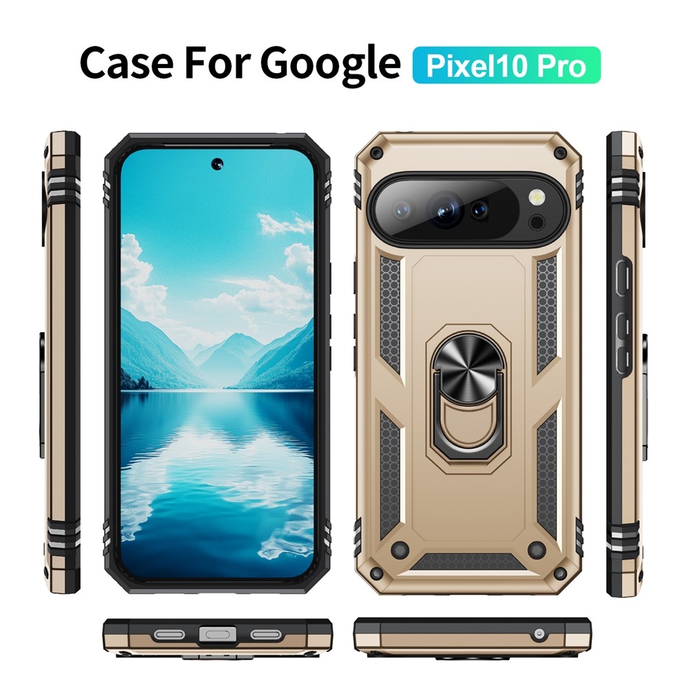 Gyűrűálló borítás a Google Pixel 10 Pro/Pixel 10 készülékhez - arany színű