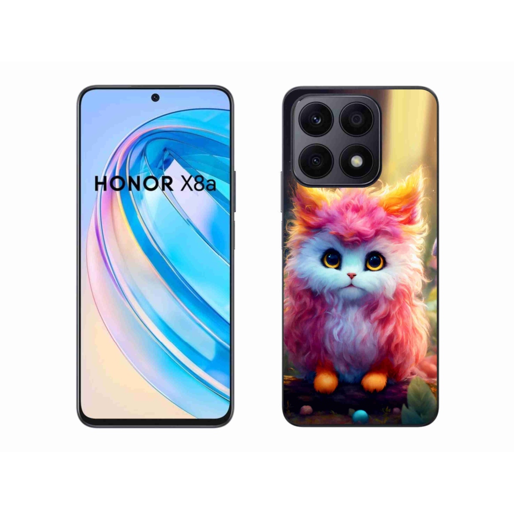 Gél borító mmCase a Honor X8a számára - aranyos cica 5