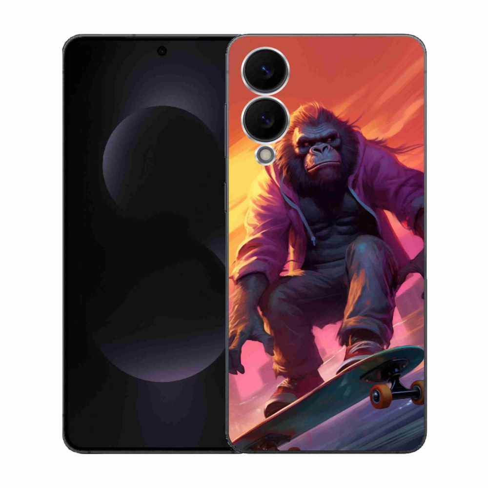 Gél borítás mmCase Samsung Galaxy S25 Edge készülékhez - gorilla gördeszkán