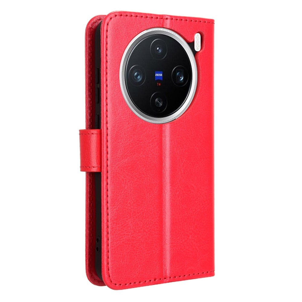 Őrült könyv tok a Vivo X200 5G-hez - piros
